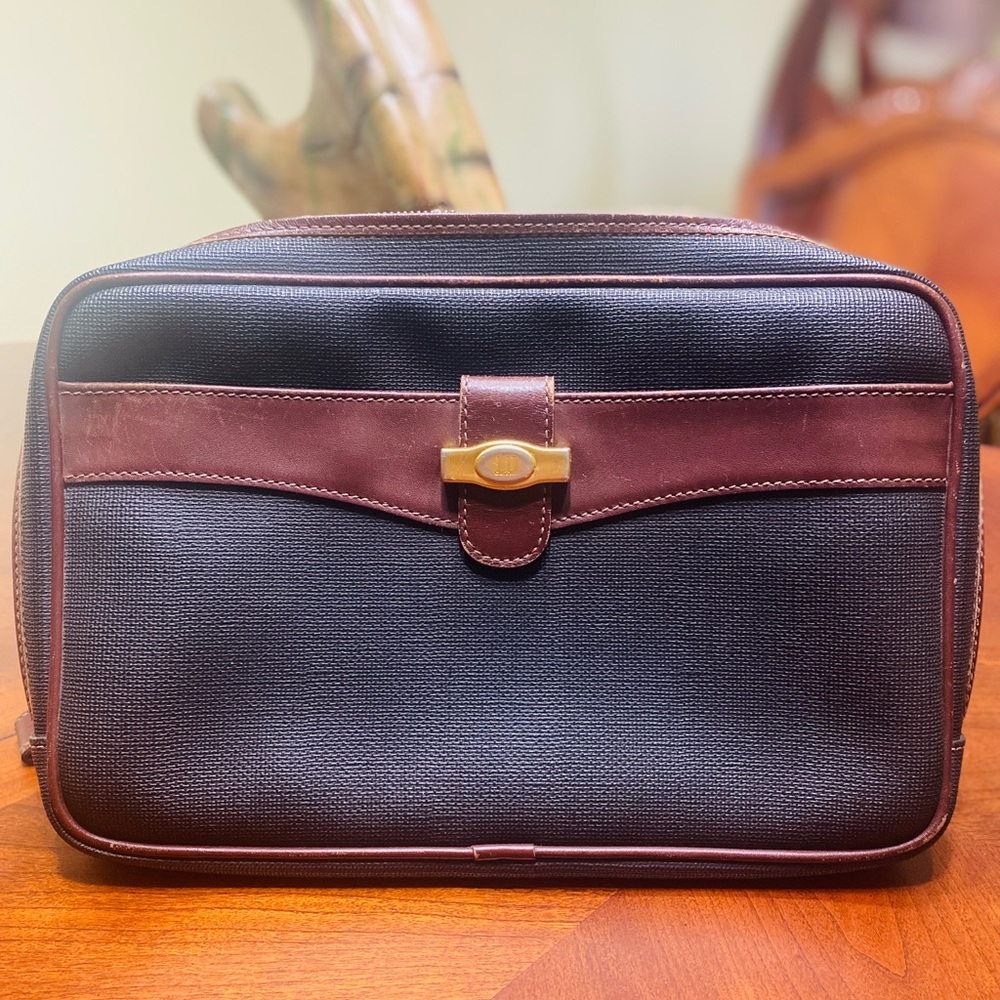 Dunhill Clutch/Wristlet with Gold Hardware